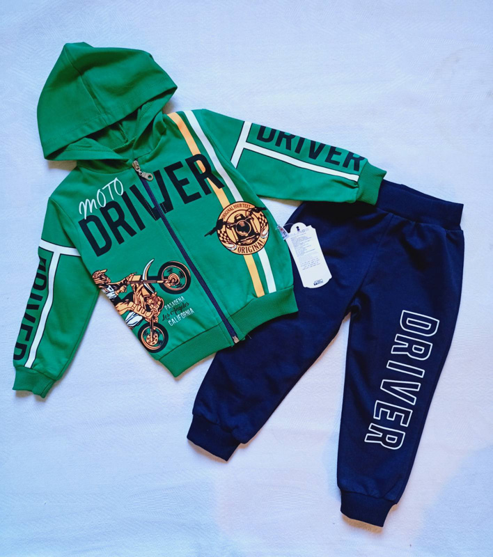 Костюм Malibu2 (2-5) 2312 green-navy (деми)