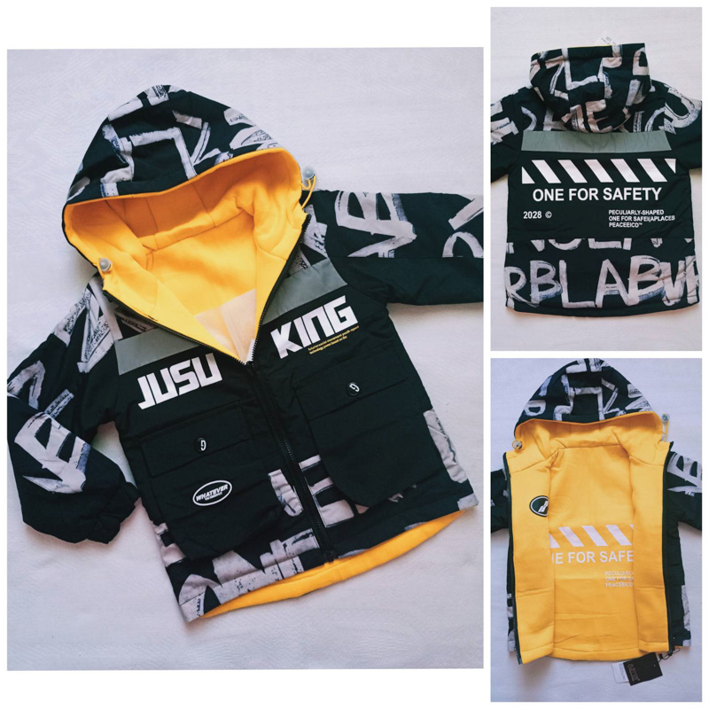Куртка Malibu2 (120-160) 7811 black-yellow (деми)