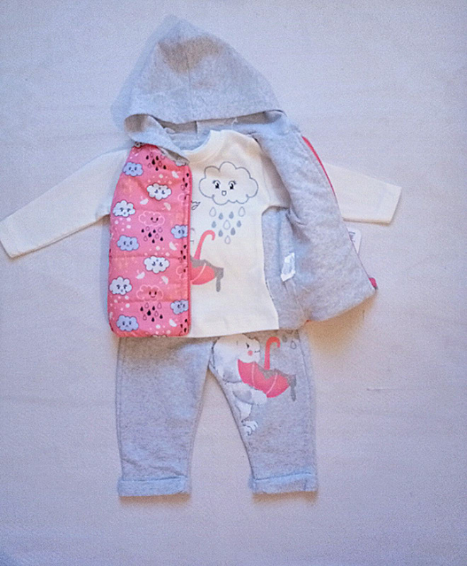 Костюм Malibu2 (0.9-0.18) 9253 l.grey-fuchsia (деми)