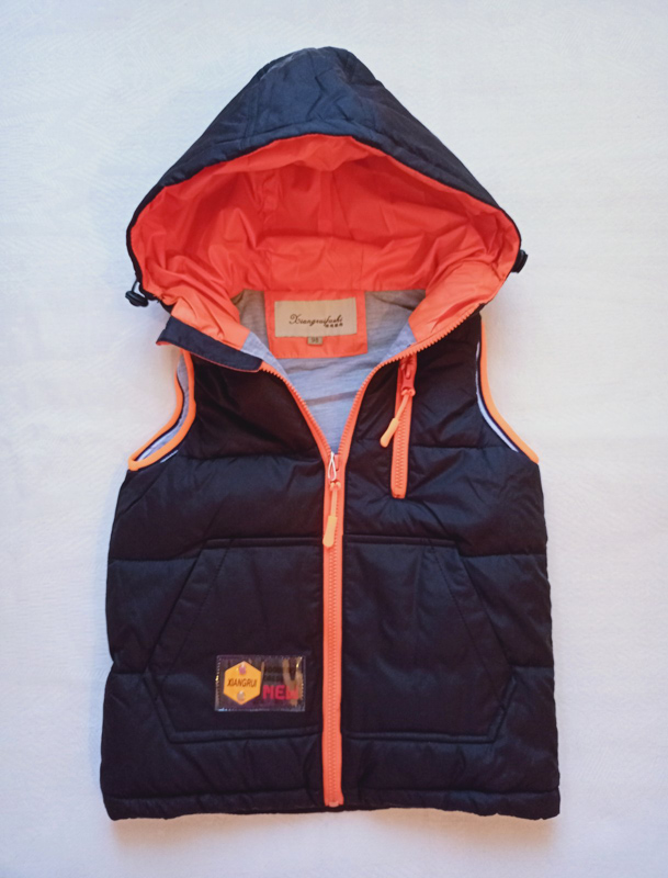 Жилетка Malibu2 (98-122) L101 black-orange (деми)