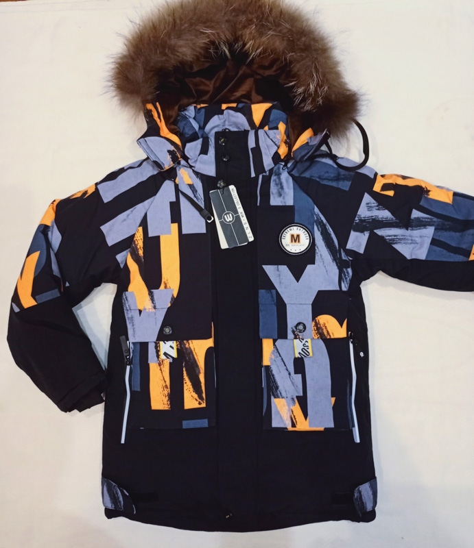 Куртка Malibu2 (134-158) 218 black-yellow (зима)