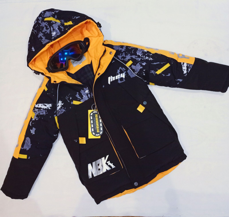 Куртка Malibu2 (128-152) D19 black-yellow (зима)