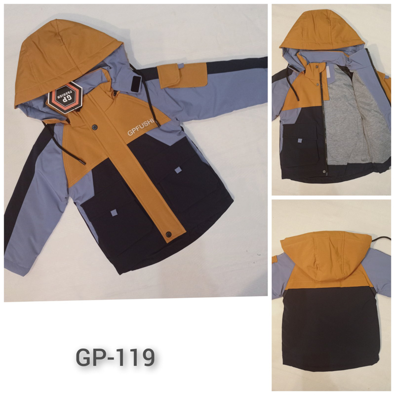 Ветровка Malibu2 (86-110) GP119 black-yellow (деми)