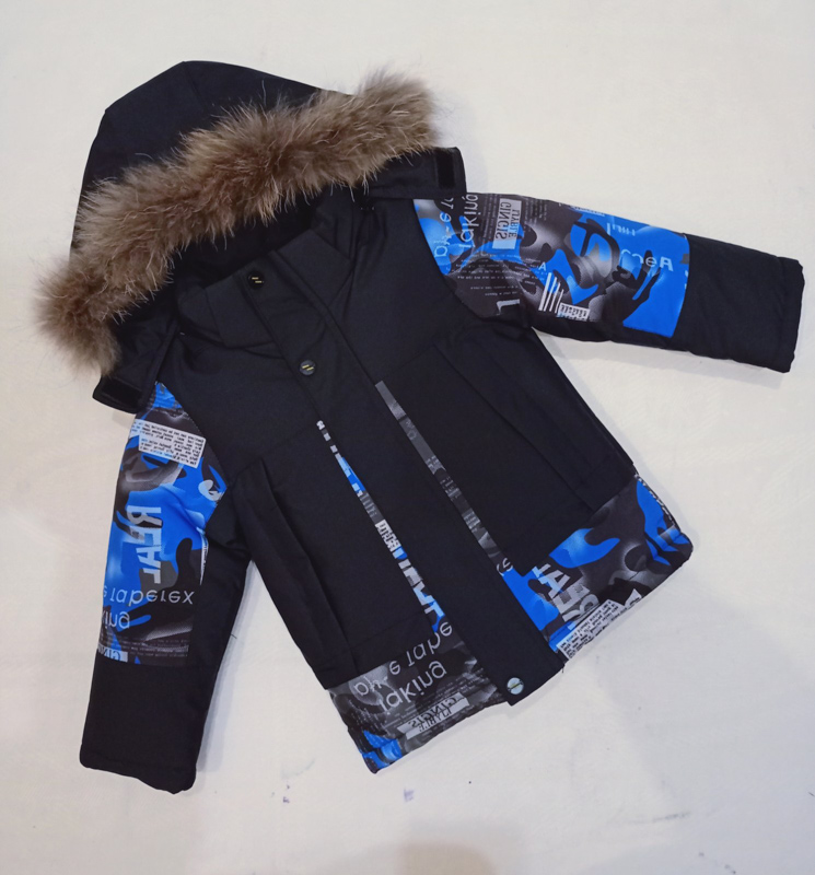 Куртка Malibu2 (86-110) 20-61 black-blue (зима)