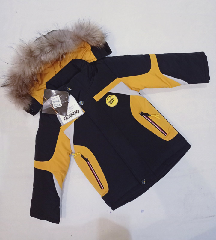 Куртка Malibu2 (86-110) 21-8 black-orange (зима)