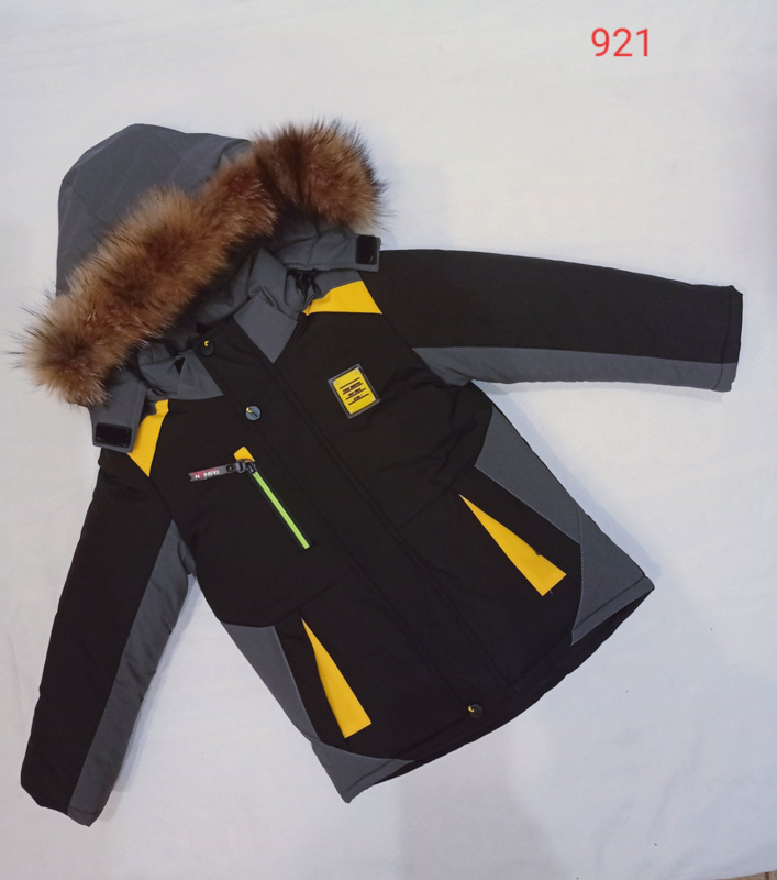 Куртка Malibu2 (86-110) 921 black-yellow (зима)