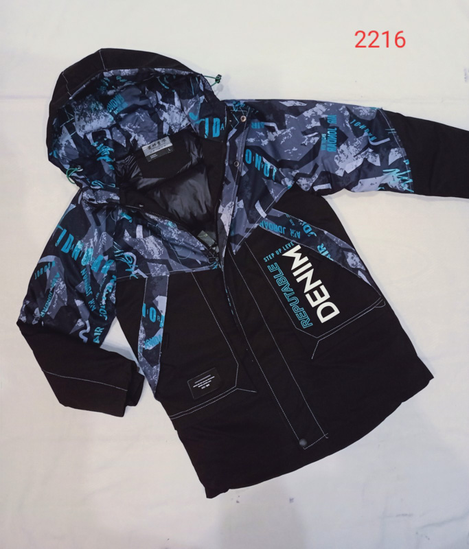 Куртка Malibu2 (12-15) 2116 black-blue (деми)