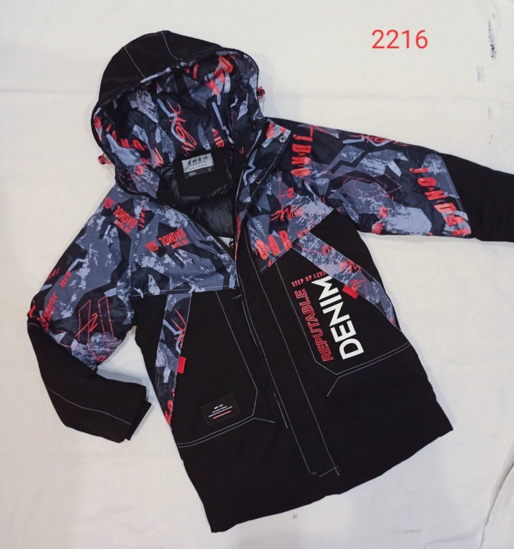 Куртка Malibu2 (12-15) 2116 black-pink (деми)
