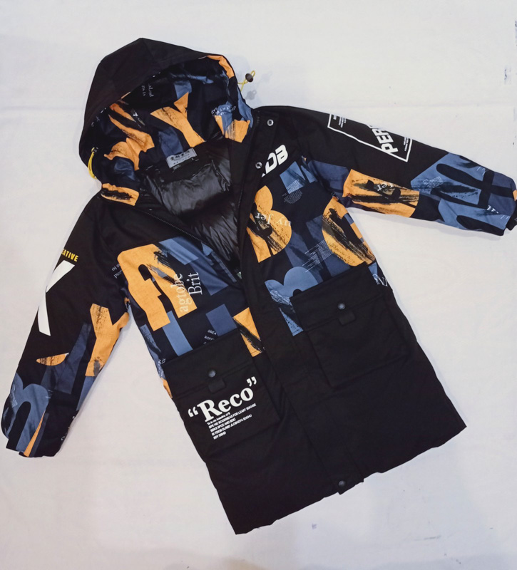 Куртка Malibu2 (12-15) 2213 black-yellow (деми)