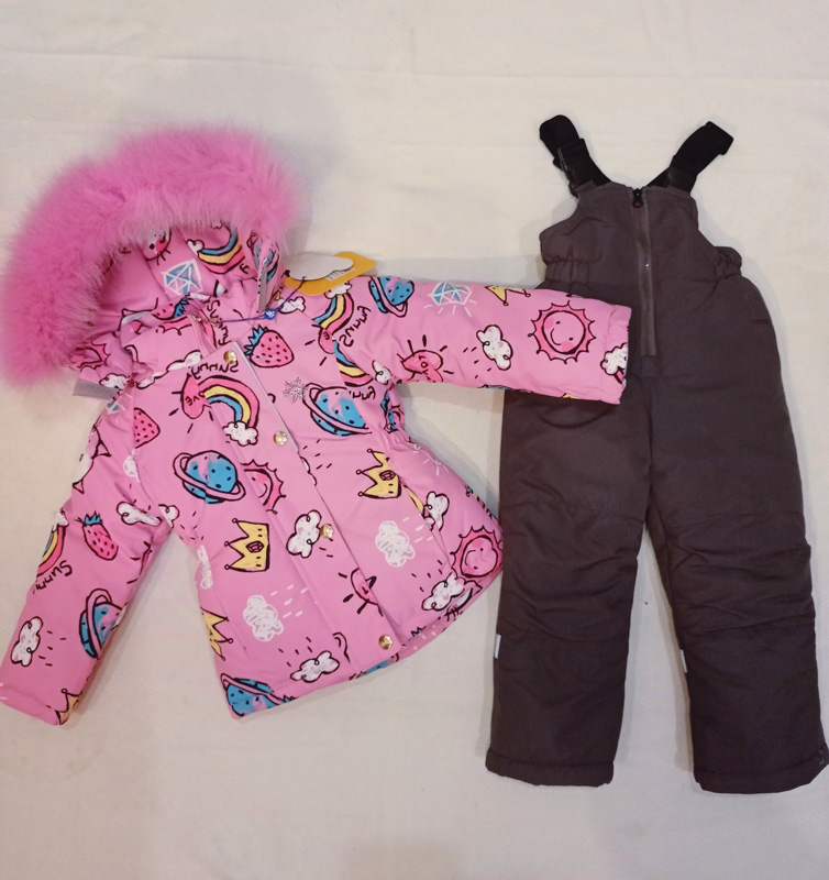 Костюм Malibu2 (80-104) 178 black-pink (зима)