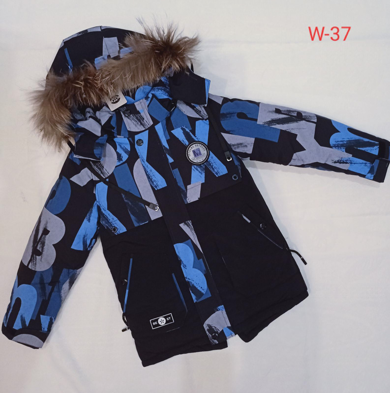 Куртка Malibu2 (128-152) W37 black-blue (зима)
