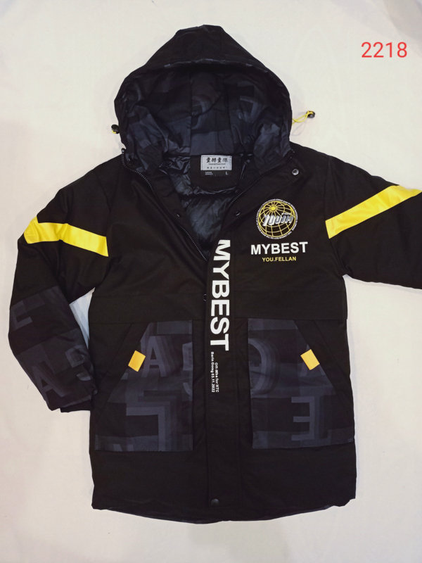 Куртка Malibu2 (10-13) 2218 black-yellow (зима)