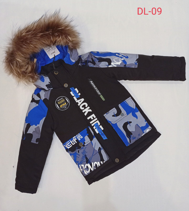 Куртка Malibu2 (98-122) DL09 black-blue (зима)