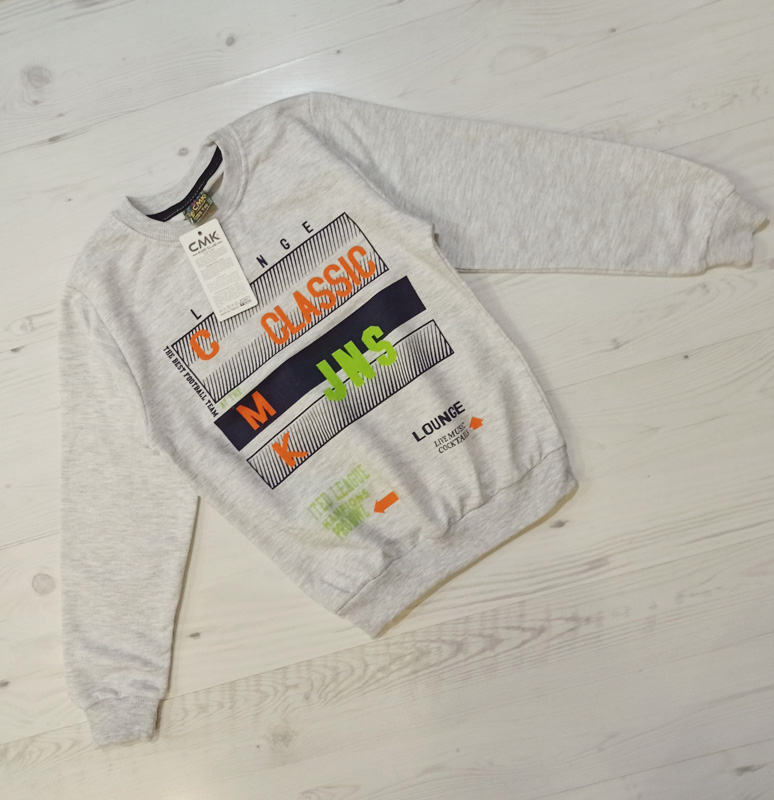 Свитшот Malibu2 (3-7) 13620 white (деми)