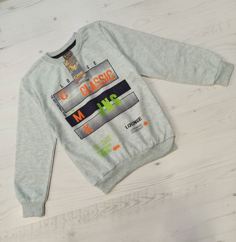 Свитшот Malibu2 (3-7) 13620 l.grey (деми)