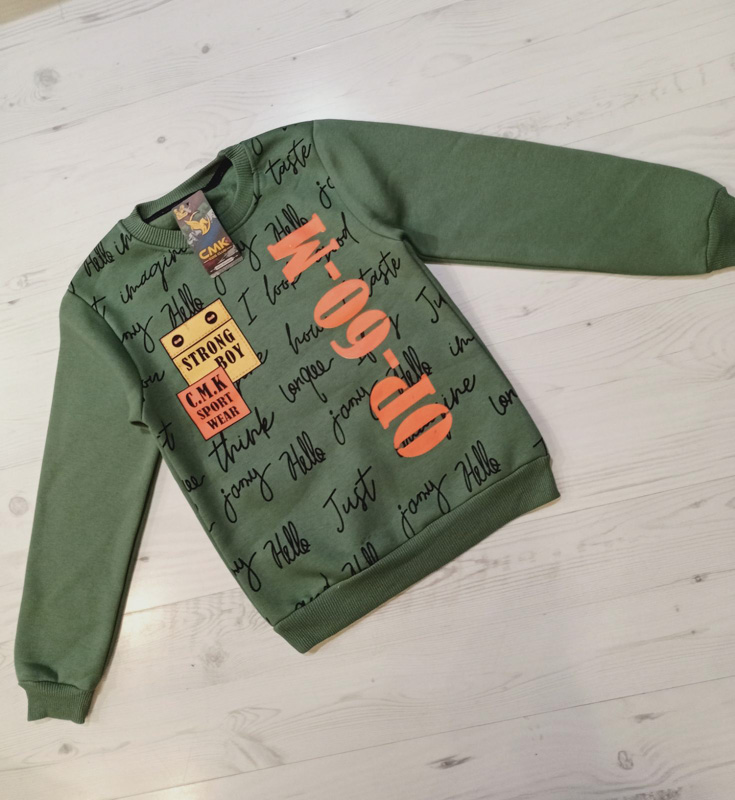 Свитшот Malibu2 (8-12) 12015 green (зима)