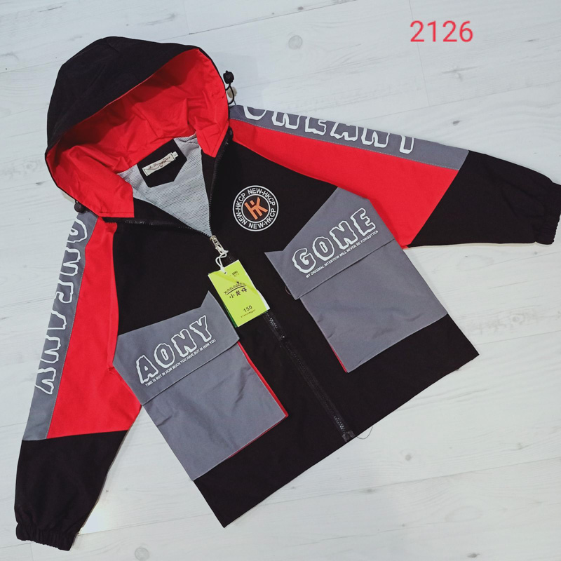 Ветровка Malibu2 (150-180) 2126 red-grey (деми)