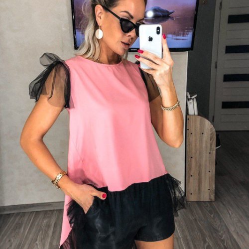 Туника LeVisha (42-48) 45808 pink (лето) LeVisha 45808 pink