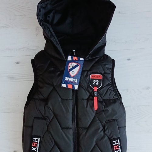 Жилетка Malibu2 (3-5) G1 black (деми) Malibu2 G1 black