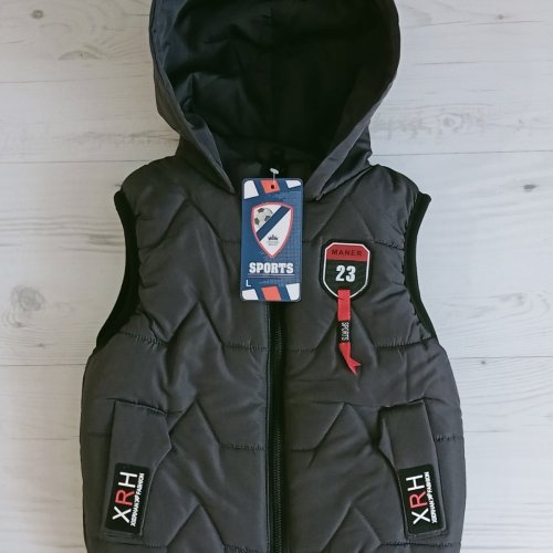Жилетка Malibu2 (3-5) G1 grey (деми) Malibu2 G1 grey