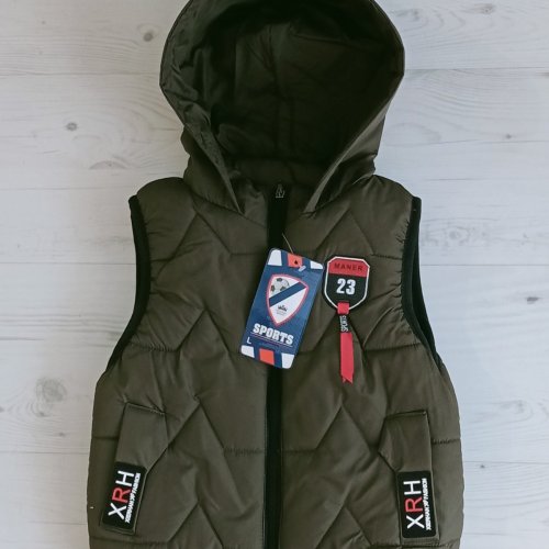 Жилетка Malibu2 (3-5) G1 khaki (деми) Malibu2 G1 khaki