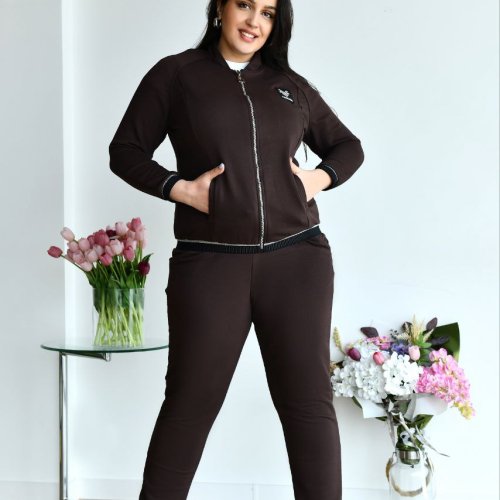 Костюм спорт Iren Veles (52-58) 4041 brown (деми) Iren Veles 4041 brown