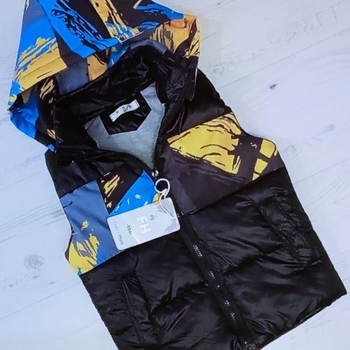 Жилетка Malibu2 (98-122) ML13 black (деми) Malibu2 ML13 black