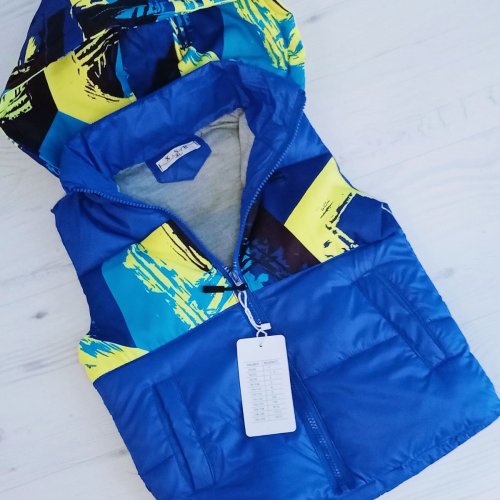 Жилетка Malibu2 (98-122) ML14 l.blue (деми) Malibu2 ML14 l.blue