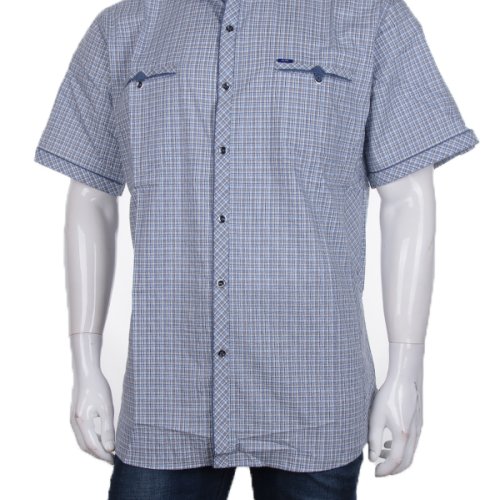 Рубашка Logaster (6XL-10XL) A315-2 l.blue батал (лето) Logaster A315-2 l.blue батал