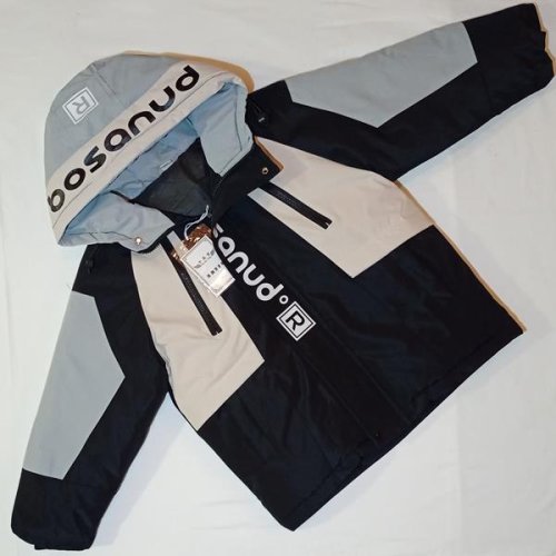 Куртка Malibu2 (7-10) K25 black-grey (деми) Malibu2 K25 black-grey