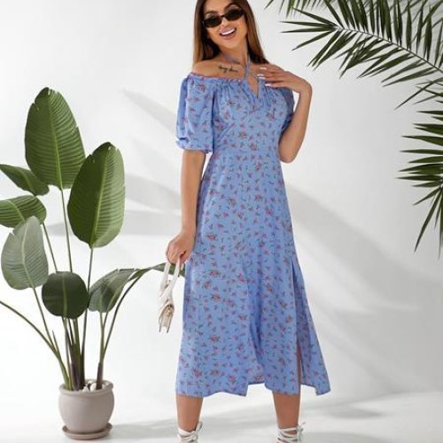 Платье WideRange (44-50) 854 l.blue (лето) WideRange 854 l.blue