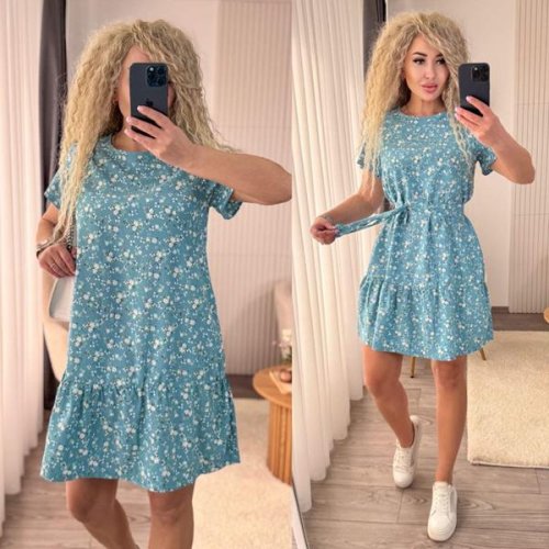 Платье Alisa Brand (42-52) 143-1 l.blue (лето) Alisa Brand 143-1 l.blue