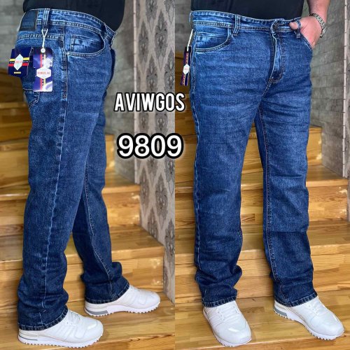 Джинсы God Baron (32-42) 9809 blue (деми) God Baron 9809 blue
