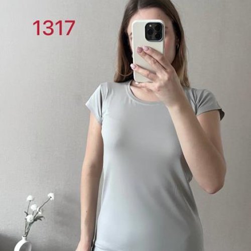 Футболка FSN (42-46) 1317-1 grey (лето) FSN 1317-1 grey