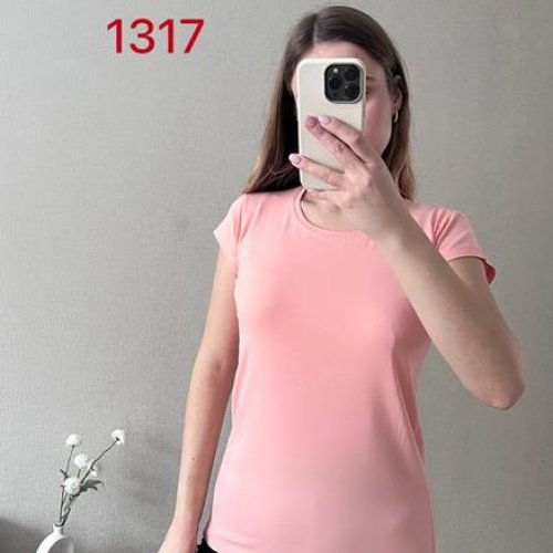 Футболка FSN (42-46) 1317-1 pink (лето) FSN 1317-1 pink