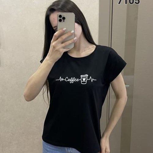 Футболка FSN (44-50) 7105 black (лето) FSN 7105 black