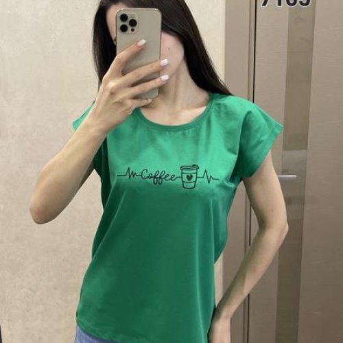 Футболка FSN (44-50) 7105 green (лето) FSN 7105 green