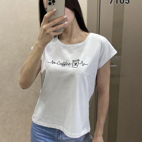 Футболка FSN (44-50) 7105 white (лето) FSN 7105 white