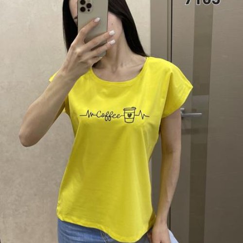 Футболка FSN (44-50) 7105 yellow (лето) FSN 7105 yellow