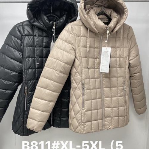 Куртка Jacket (XL-5XL) B811 l.beige (деми) Jacket B811 l.beige