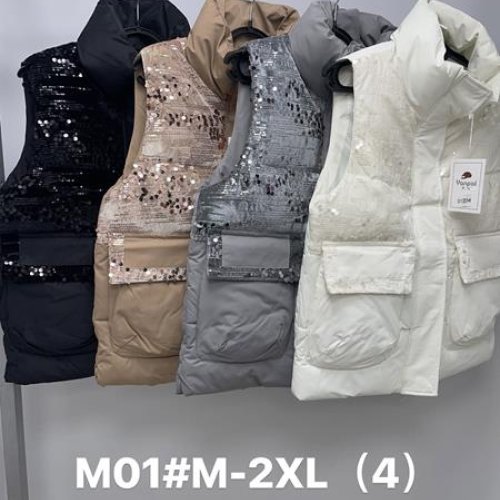 Жилетка Jacket (M-2XL) M01 beige (деми) Jacket M01 beige