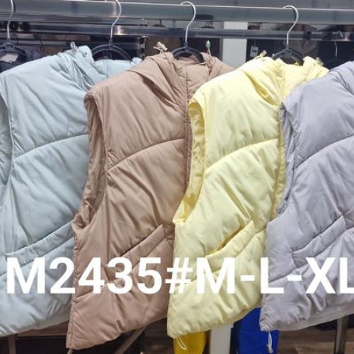 Жилетка Jacket (M-XL) M2435 beige (деми) Jacket M2435 beige
