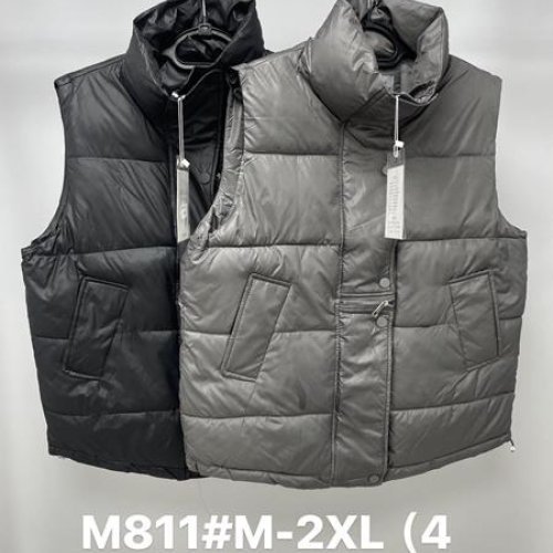 Жилетка Jacket (M-2XL) M811 black (деми) Jacket M811 black