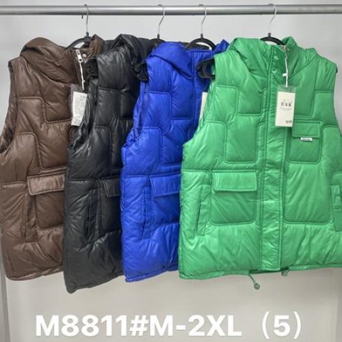 Жилетка Jacket (M-2XL) M8811 brown (деми) Jacket M8811 brown