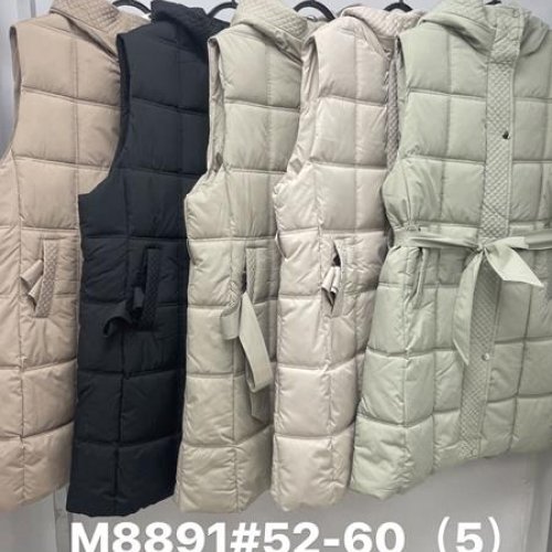 Жилетка Jacket (52-60) M8891 d.beige (деми) Jacket M8891 d.beige