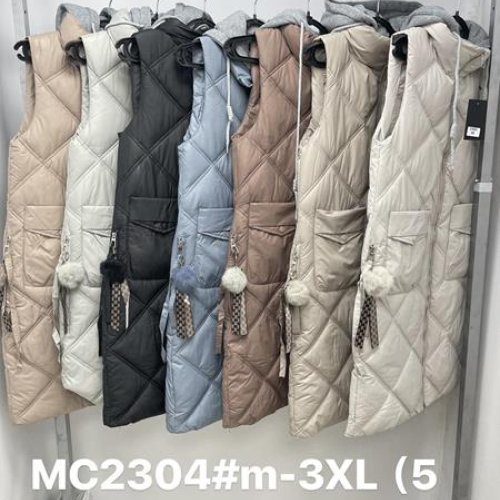Жилетка Jacket (M-3XL) MC2304 l.blue (деми) Jacket MC2304 l.blue