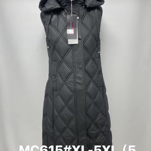 Жилетка Jacket (XL-5XL) MC615 black (деми) Jacket MC615 black