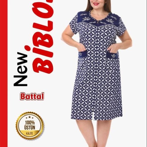 Халат Cotpark (7XL-9XL) 532 blue (лето) Cotpark 532 blue