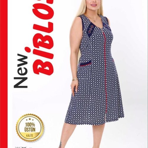 Халат Cotpark (3XL-6XL) 689 blue (лето) Cotpark 689 blue
