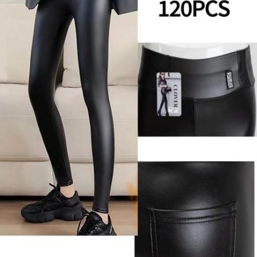 Лосины SvedaJin (M-2XL) PU251 black (деми) SvedaJin PU251 black